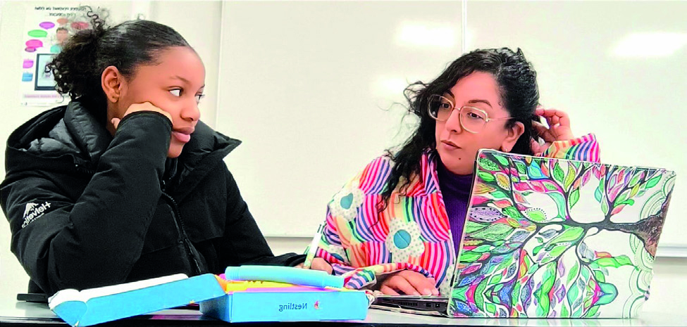 Mariella et Audrey Lemoine en séance de travail